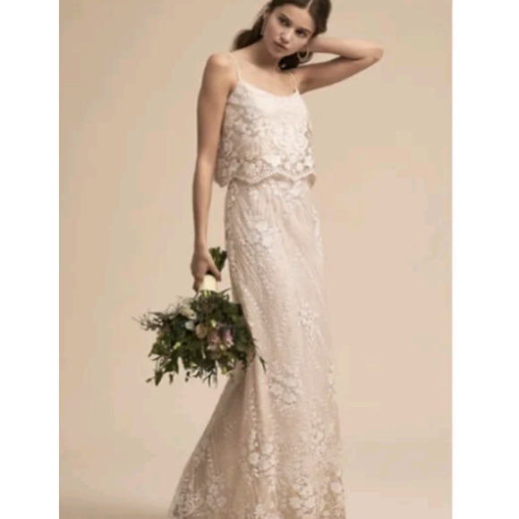 BHLDN Dresses & Skirts - Anthropologie x BHLDN Adrianna Papell Arden Formal Dress Pink Size 14